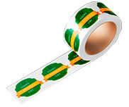 Rótulo Bobina Bopp Transparente Com Tinta Branca Cola Acrílica 120g (35x45mm)