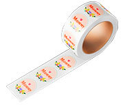 Rótulo Bobina Bopp Transparente Com Tinta Branca Cola Acrílica 120g (65x65mm)