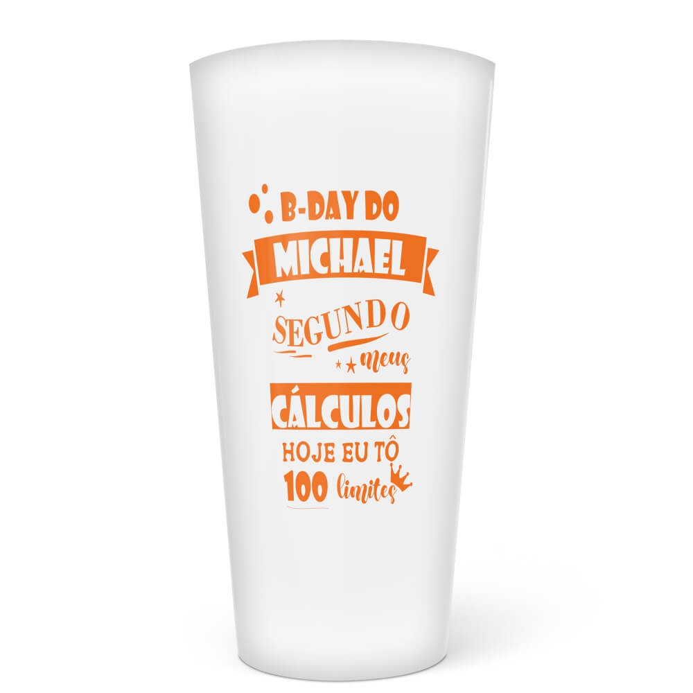 Copo Ecológico em PP de 550ml Transparente e Impressão Silk