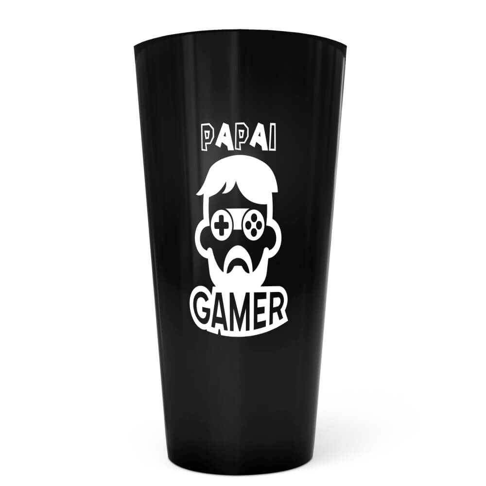 Copo Ecológico em PP de 550ml Preto e Impressão Silk