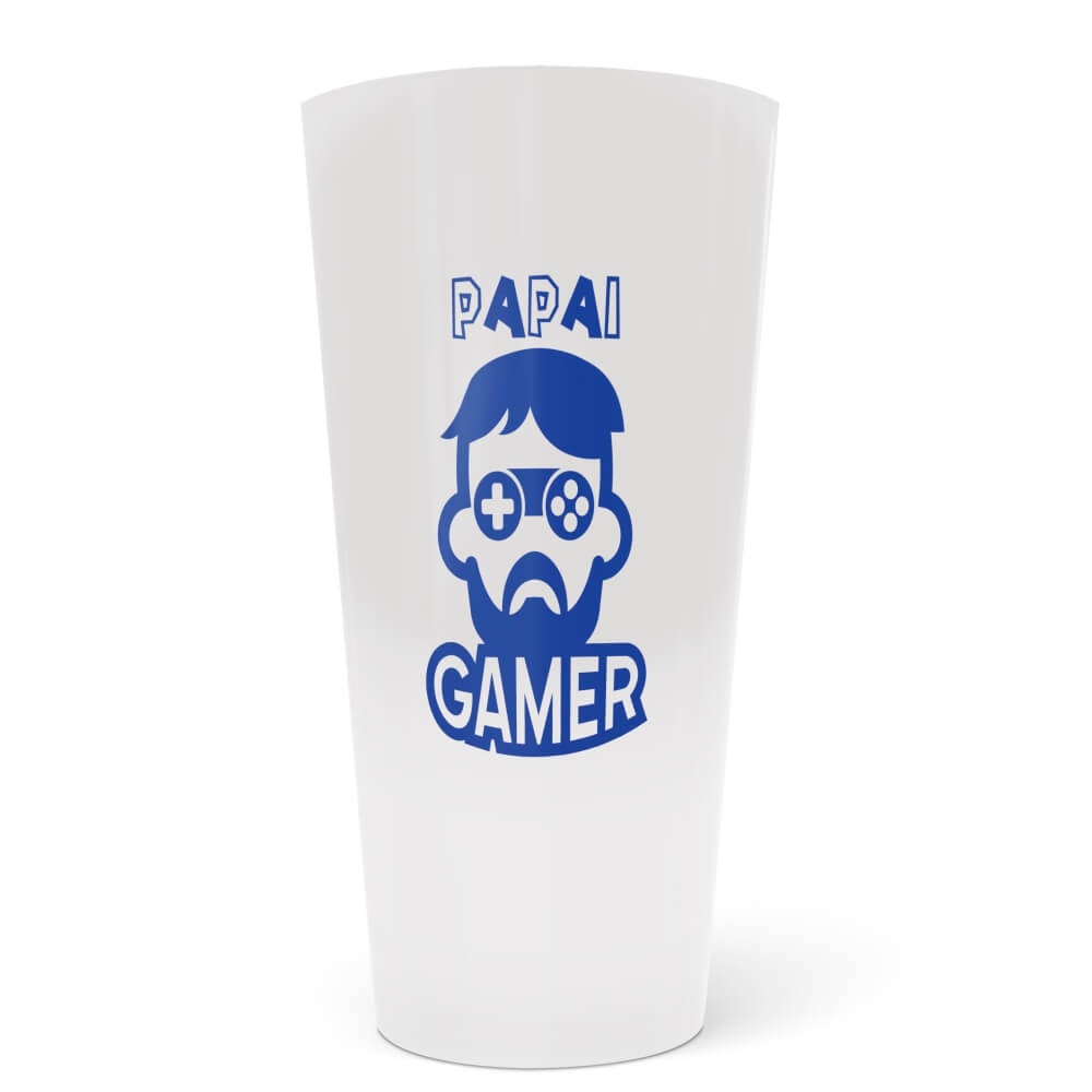 Copo Ecológico em PP de 550ml Branco e Impressão Silk