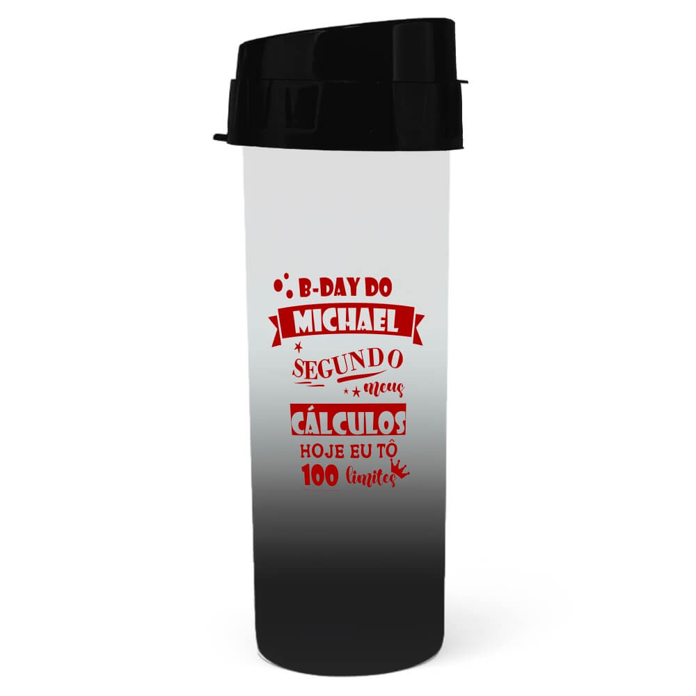 Squeeze De Pp Modelo Acqua Bio 480ml Degradê (Preto)