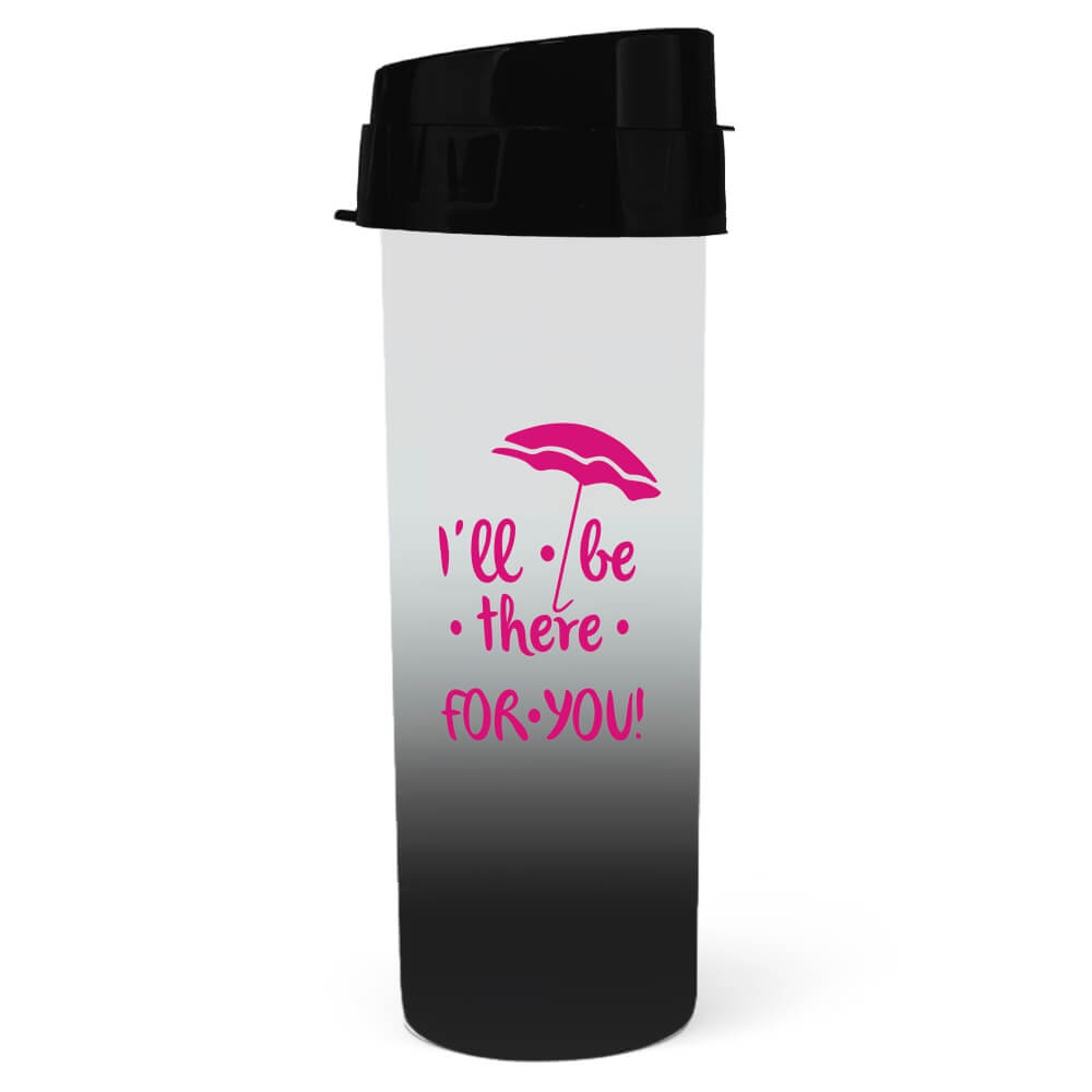 Squeeze De Pp Modelo Acqua Bio 480ml Degradê (Preto)