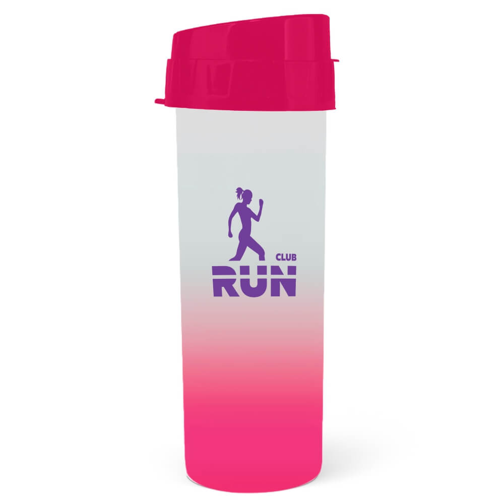 Squeeze De Pp Modelo Acqua Bio 480ml Degradê (Rosa)