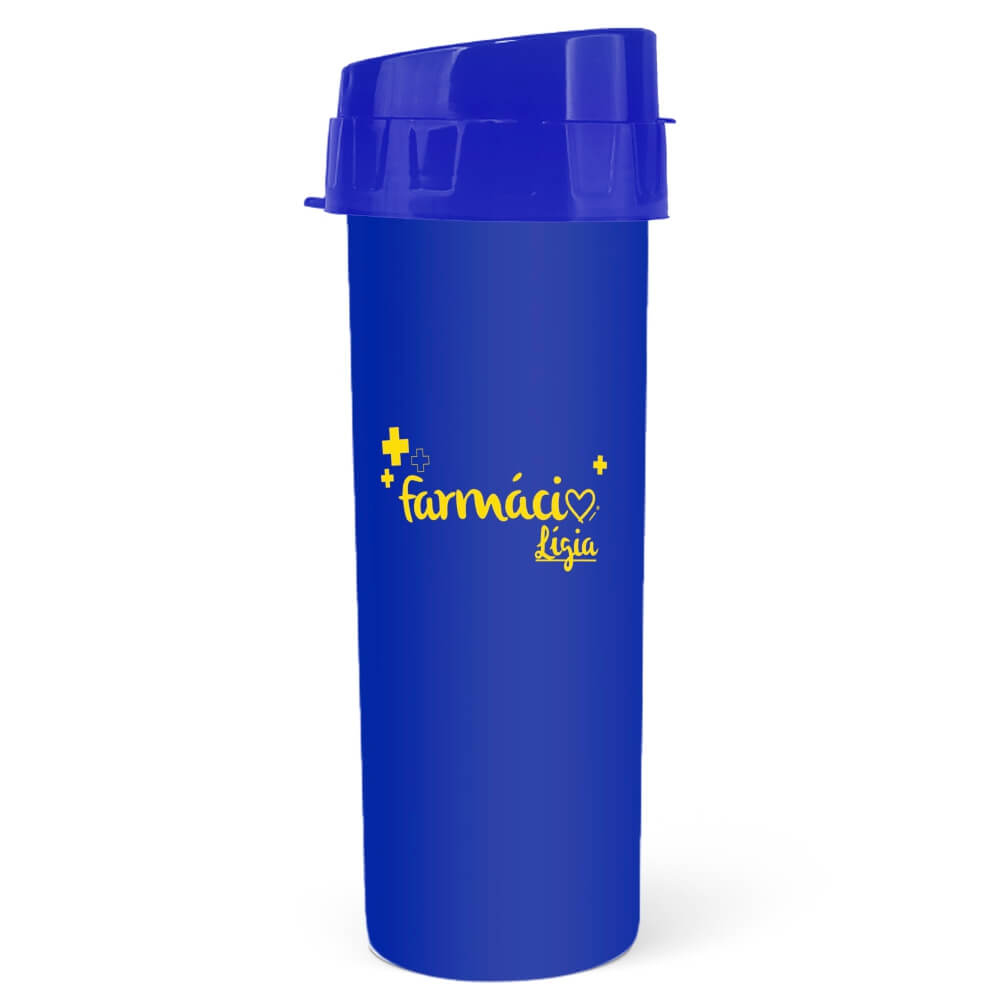 Squeeze De Pp Modelo Acqua Bio 480ml Translúcido (Azul)