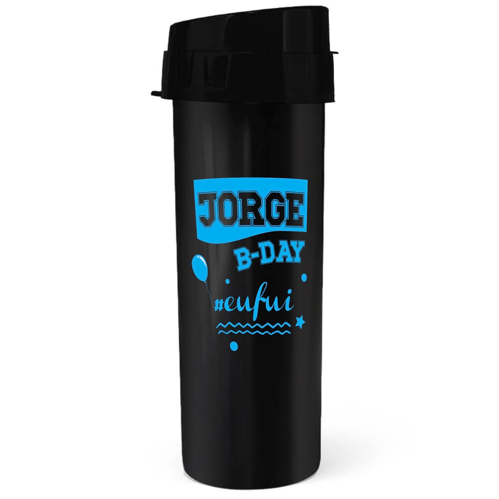 Squeeze De Pp Modelo Acqua Bio 480ml Translúcido (Preto)