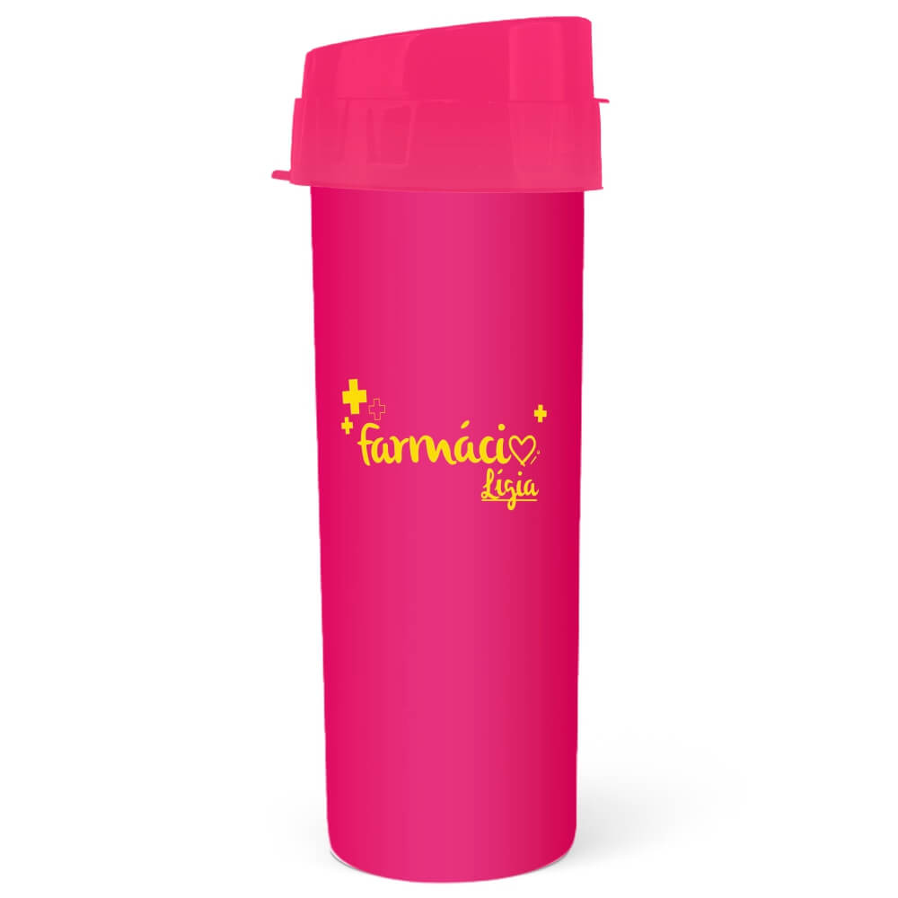 Squeeze De Pp Modelo Acqua Bio 480ml Translúcido (Rosa)