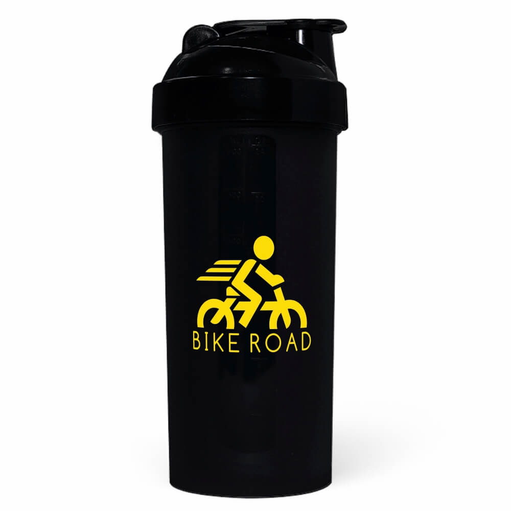 Coqueteleira Para Academia 700ML 1 Dose Leitoso Preta