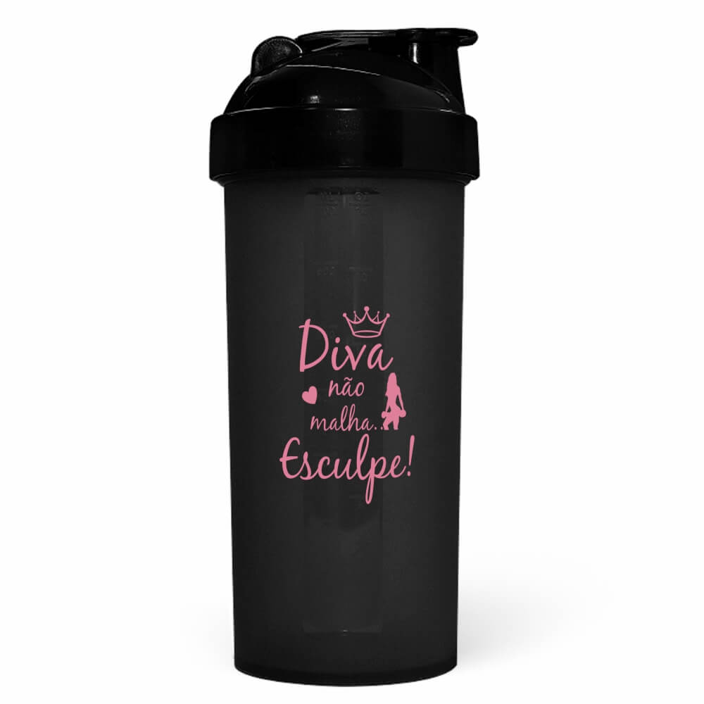 Coqueteleira Para Academia 700ML 1 Dose Translúcido Fumê