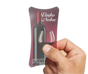 Rótulos Bopp Transparente Com Tinta Branca 120g (50x100mm)