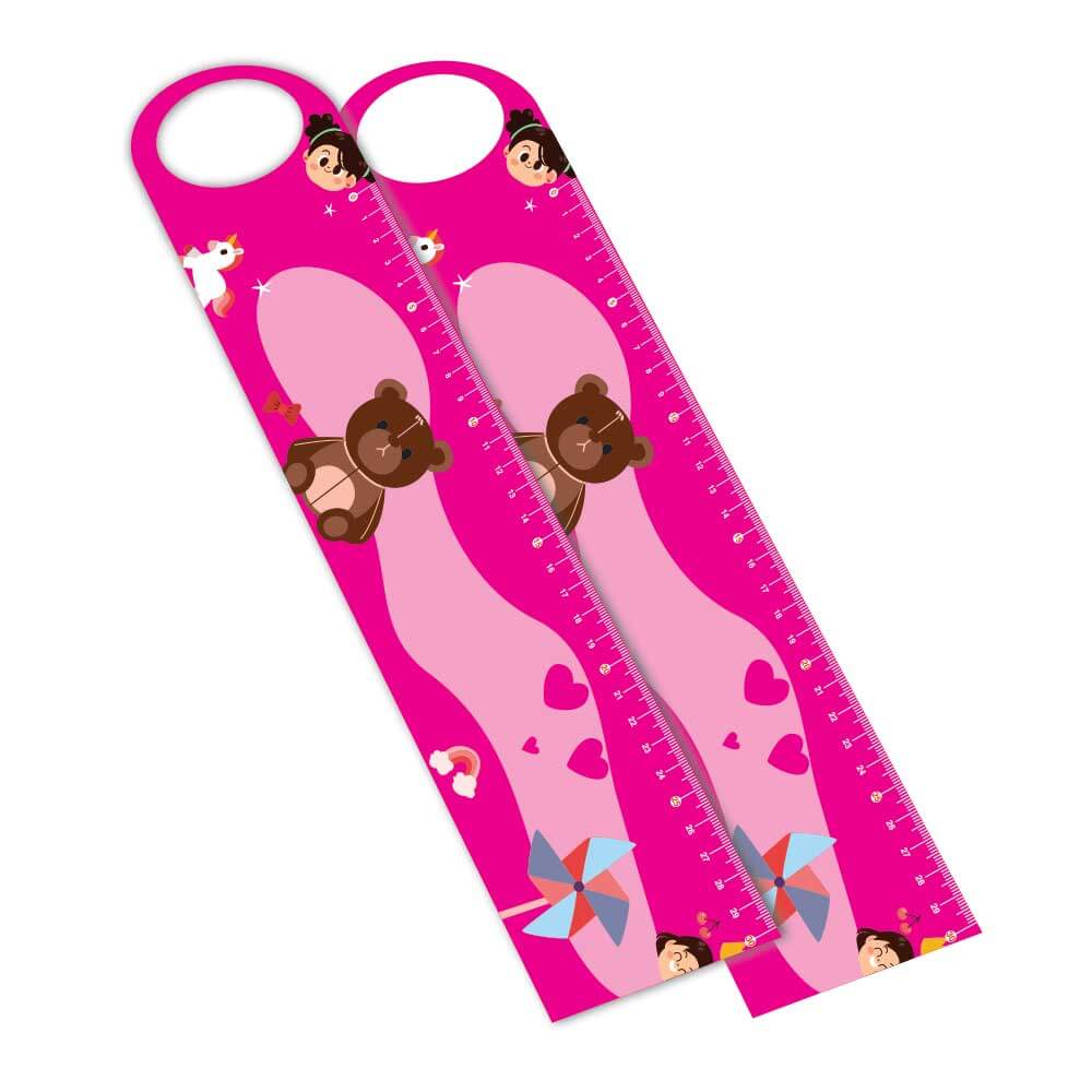 Réguas Pvc 0,50mm Premium Branco Retangular com Furo (30cm)