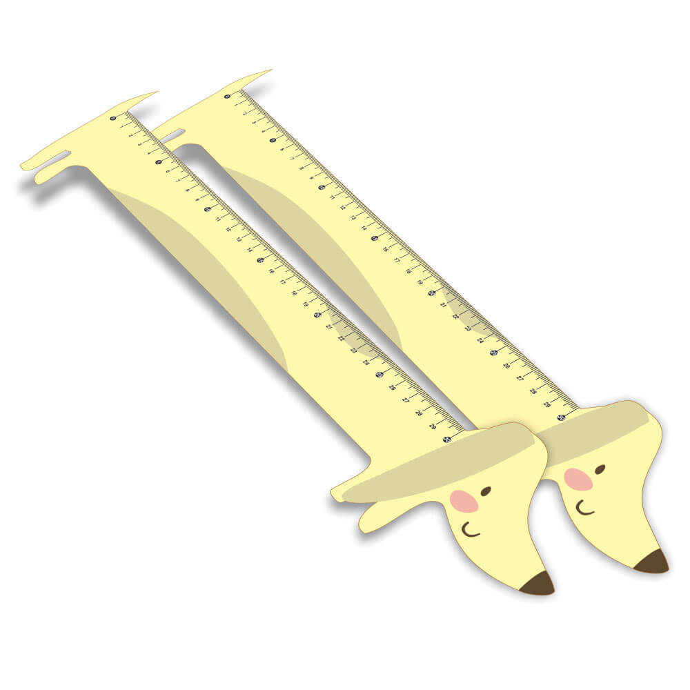 Réguas Pvc 0,50mm Premium Branco Infantil Modelo Cachorro (30cm)