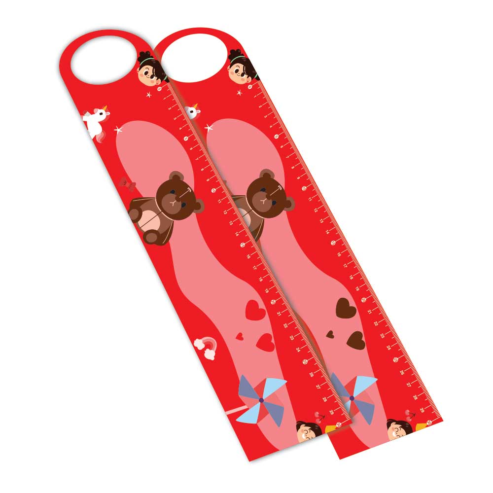 Réguas Pvc 0,50mm Premium Branco Retangular com Furo (30cm)