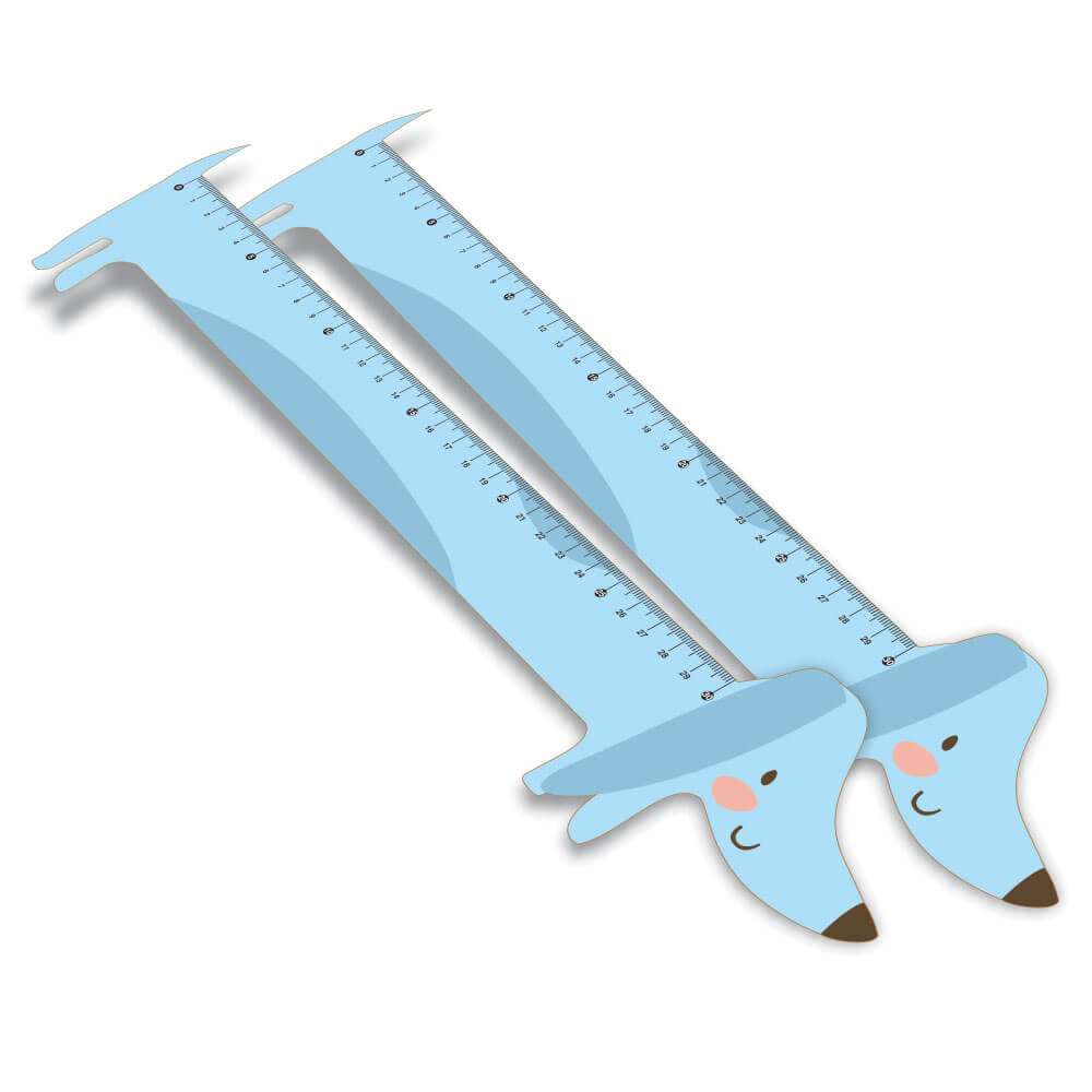 Réguas Pvc 0,50mm Premium Branco Infantil Modelo Cachorro (30cm)