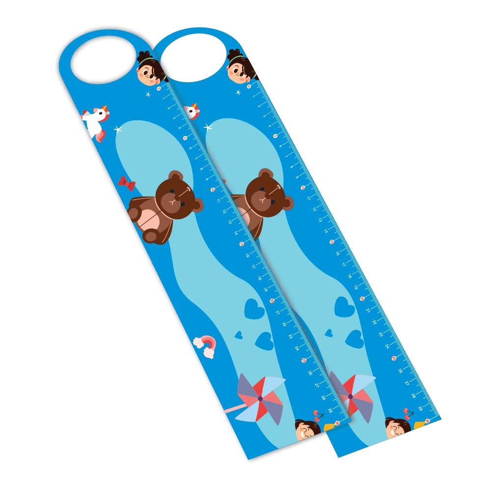 Réguas Pvc 0,50mm Premium Branco Retangular com Furo (30cm)