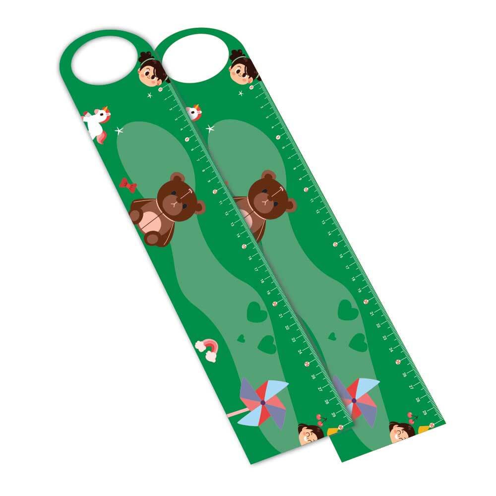 Réguas Pvc 0,50mm Premium Branco Retangular com Furo (30cm)