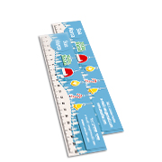 Réguas Pvc 0,50mm Premium Branco Retangular (20cm)