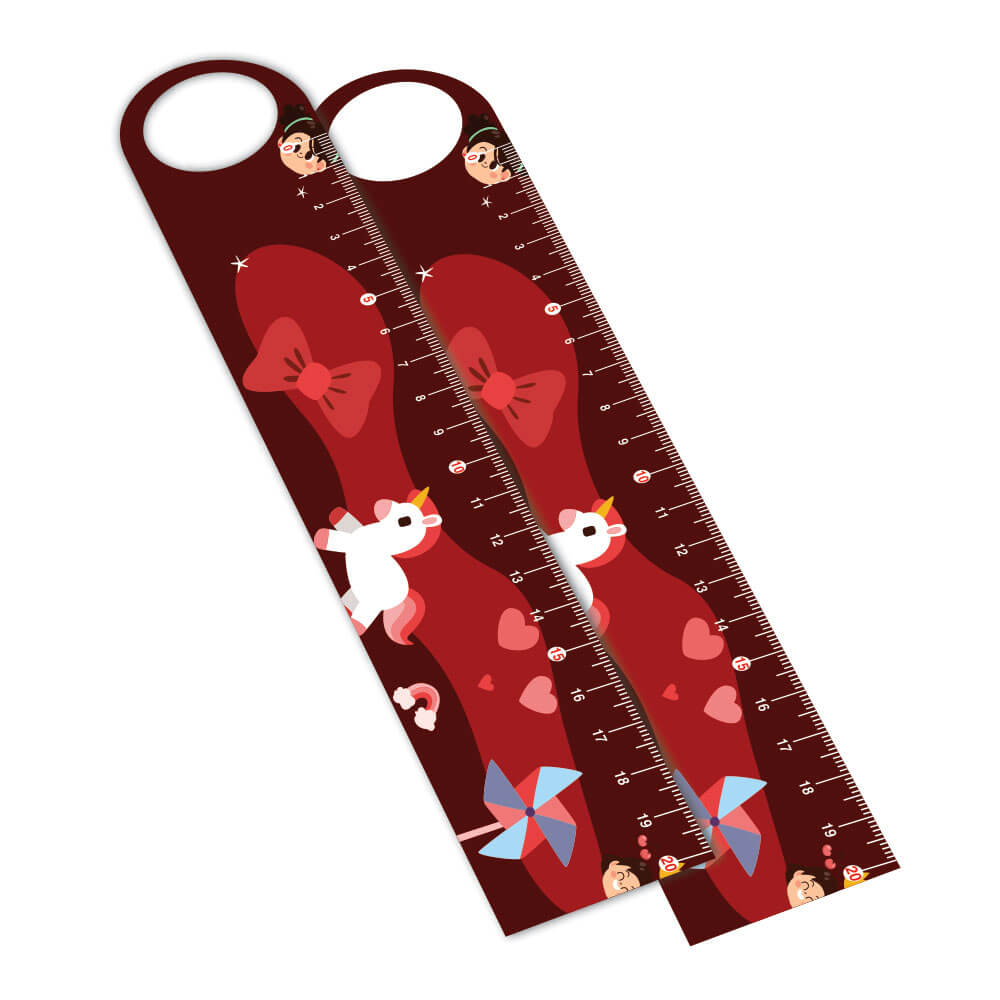 Réguas Pvc 0,50mm Premium Branco Retangular com Furo (20cm)