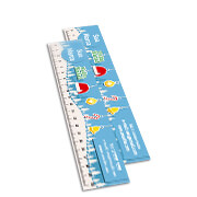 Réguas Pvc 0,30mm Transparente Retangular (20cm)