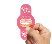 Adesivos Rótulos Folha Vinil Transparente (50x100mm)