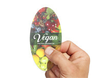 Adesivos Rótulos Folha Vinil Transparente com Tinta Branca (50x100mm)