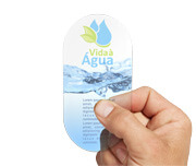 Adesivos Rótulos Folha Vinil Transparente com Tinta Branca (50x100mm)