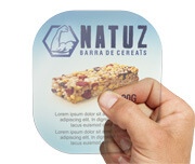 Adesivos Rótulos Folha Vinil Transparente com Tinta Branca (90x100mm)