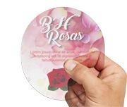 Adesivos Rótulos Folha Vinil Transparente com Tinta Branca (90x100mm)