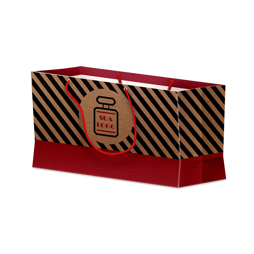 Sacolas Personalizadas Duplex 221g Pardo Mini Horizontal