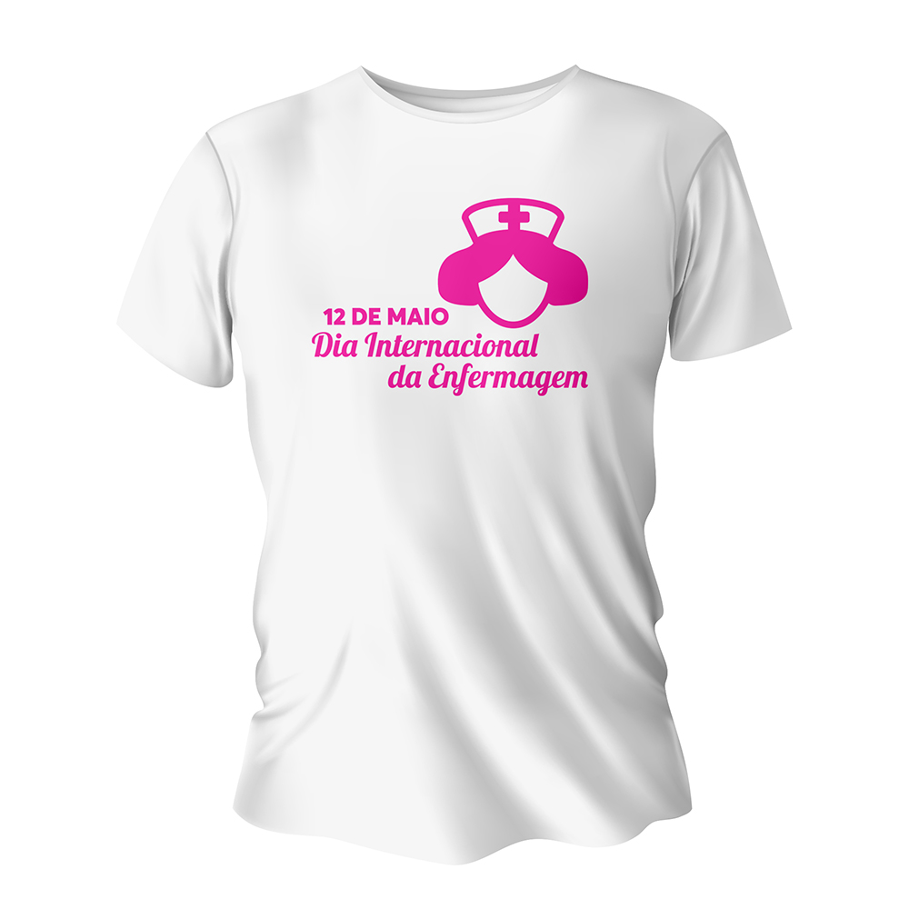 Camisa de Algodão Branca Impressão Silk A4 (Tamanhos Diversos)