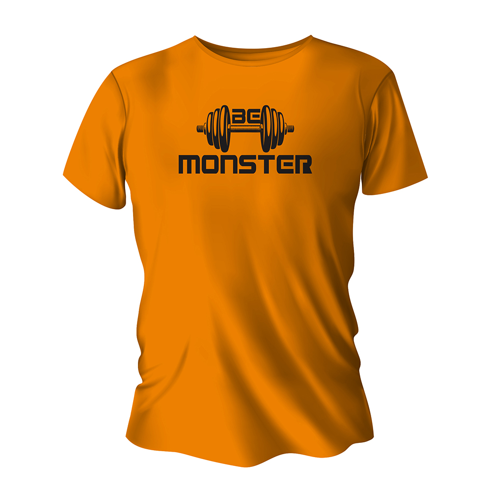 Camisa de Algodão Laranja Impressão Silk A4 (Tamanhos Diversos)