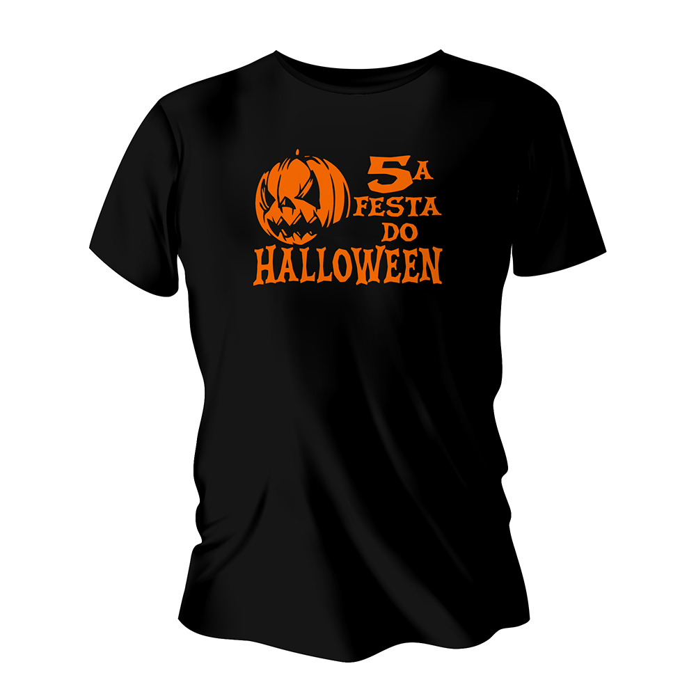 Camisa de Algodão Preta Impressão Silk A4 (Tamanhos Diversos)