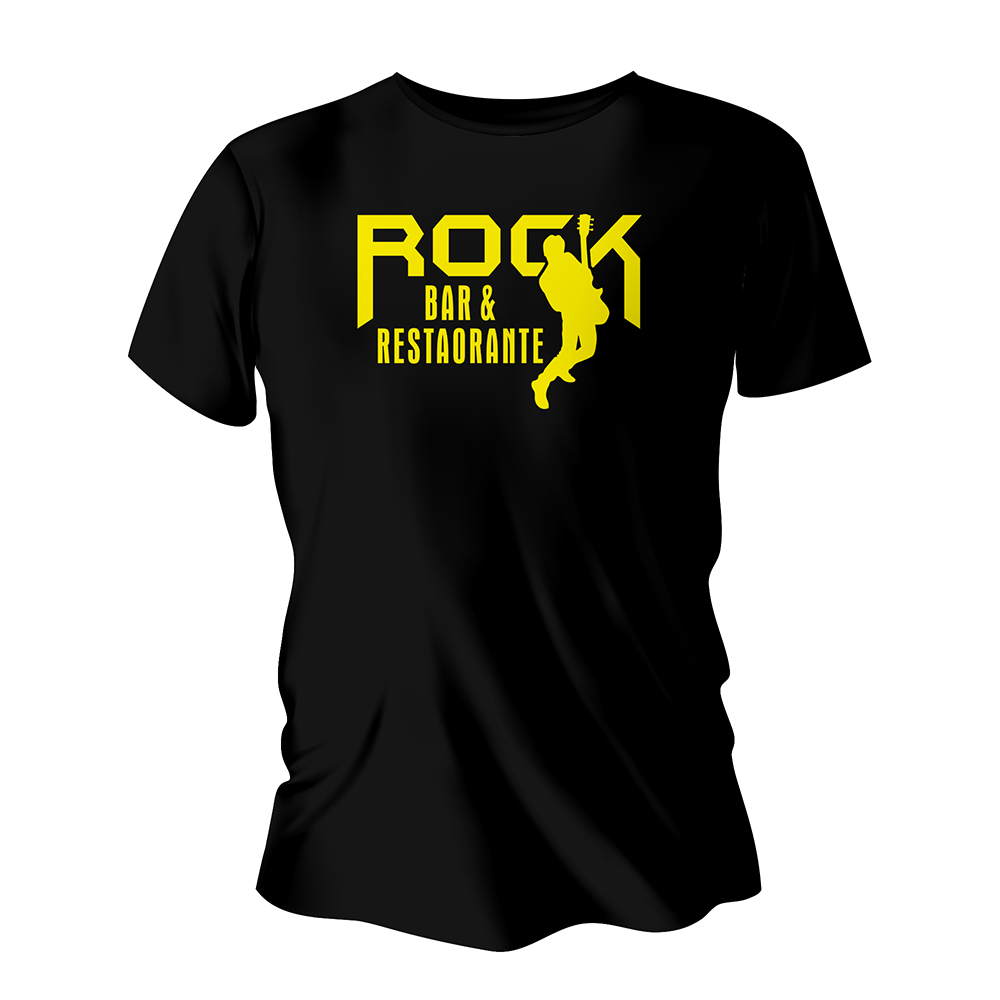 Camisa de Algodão Preta Impressão Silk A4 (Tamanhos Diversos)