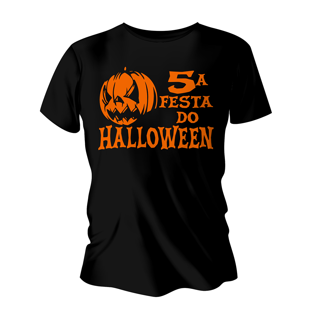 Camisa de Algodão Preta Impressão Silk A3 (Tamanhos Diversos)