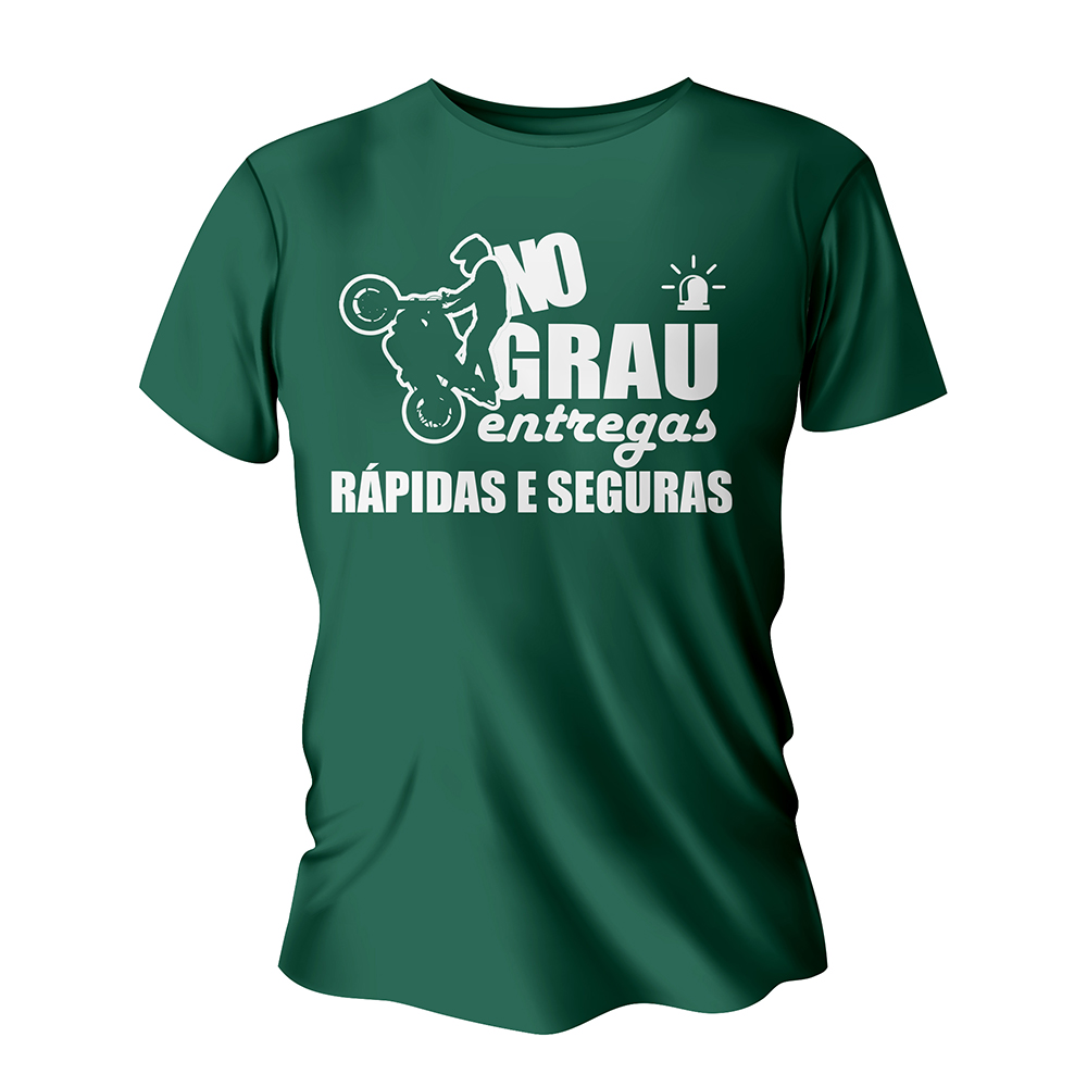 Camisa de Algodão Verde Musgo Impressão Silk A3 (Tamanhos Diversos)