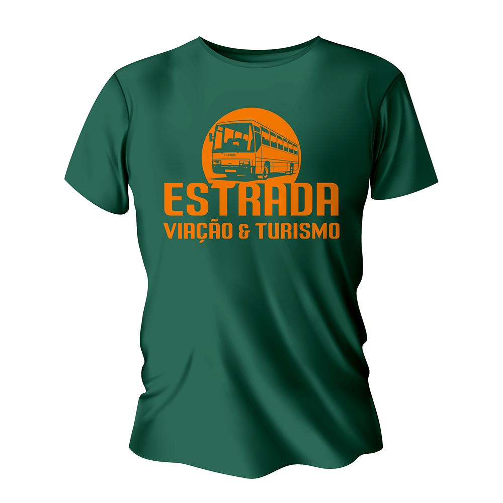 Camisa de Algodão Verde Musgo Impressão Silk A3 (Tamanhos Diversos)