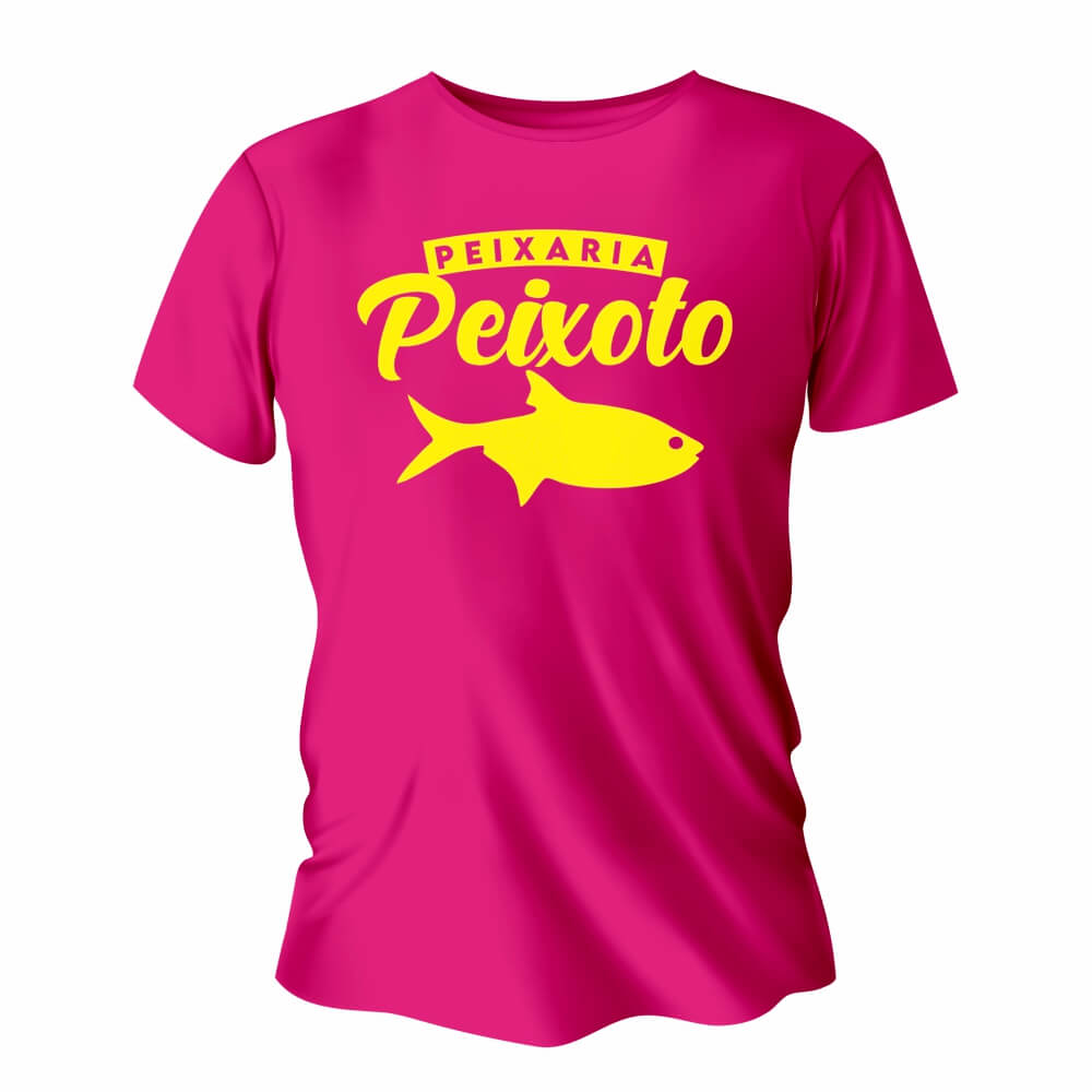 Camisa de Algodão Rosa Pink Impressão Silk A3 (Tamanhos Diversos)