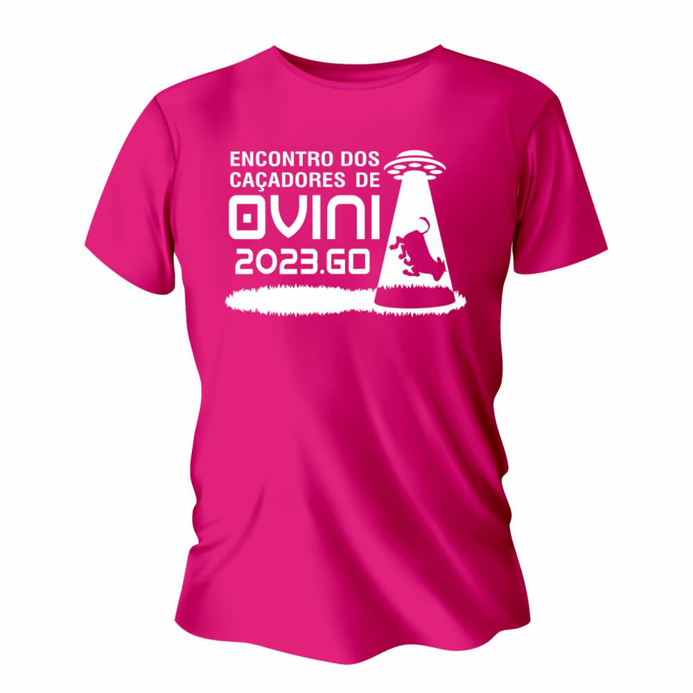 Camisa de Algodão Rosa Pink Impressão Silk A4 (Tamanhos Diversos)