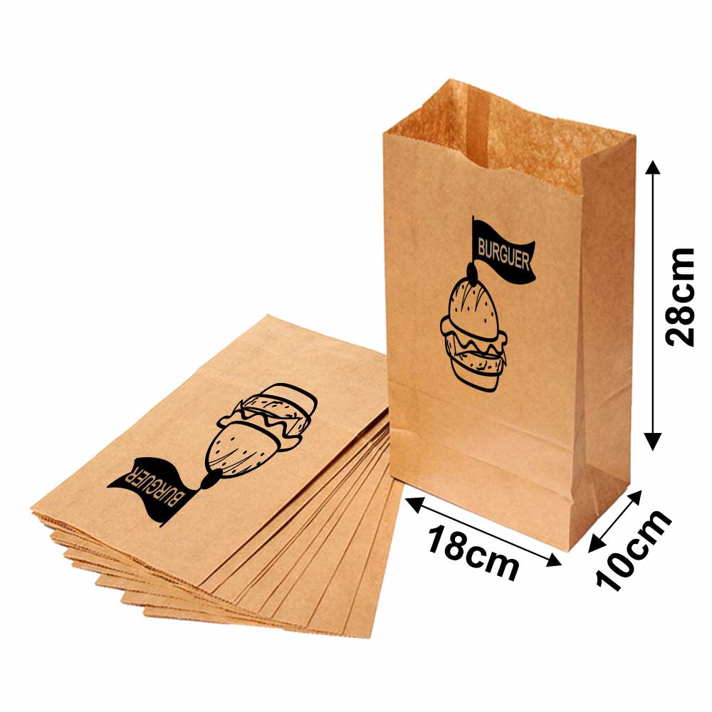 Saco Para Delivery 80g 1x0 Tamanho P (180x280mm)