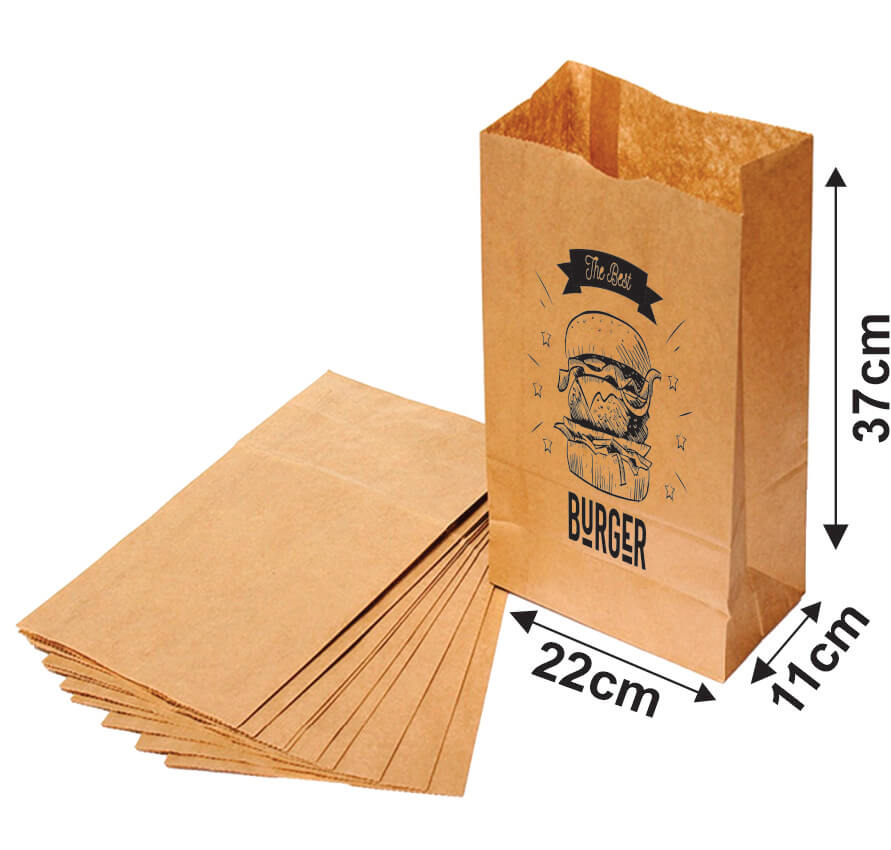 Saco Para Delivery 80g 1x0 Tamanho M (220x370mm)