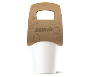 Suporte De Copos Kraft 250g Sem Laminação E Sem Verniz Com 01 Und