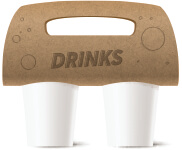 Suporte De Copos Kraft 250g Sem Laminação E Sem Verniz Com 02 Und