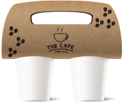 Suporte De Copos Kraft 250g Sem Laminação E Sem Verniz Com 02 Und