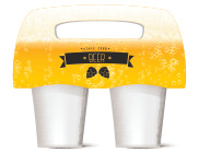 Suporte De Copos Pvc 0,50mm Premium Branco Com 02 Und