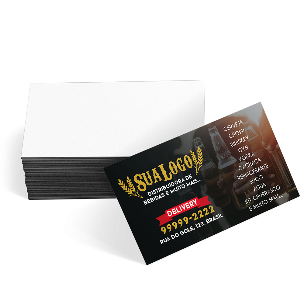 Cartões De Visita Couchê 250g Laminação Soft Touch Frente