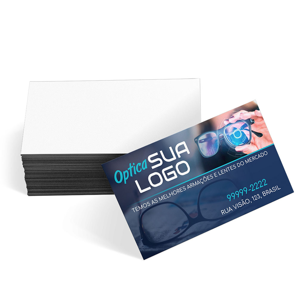 Cartões De Visita Couchê 250g Laminação Soft Touch Frente
