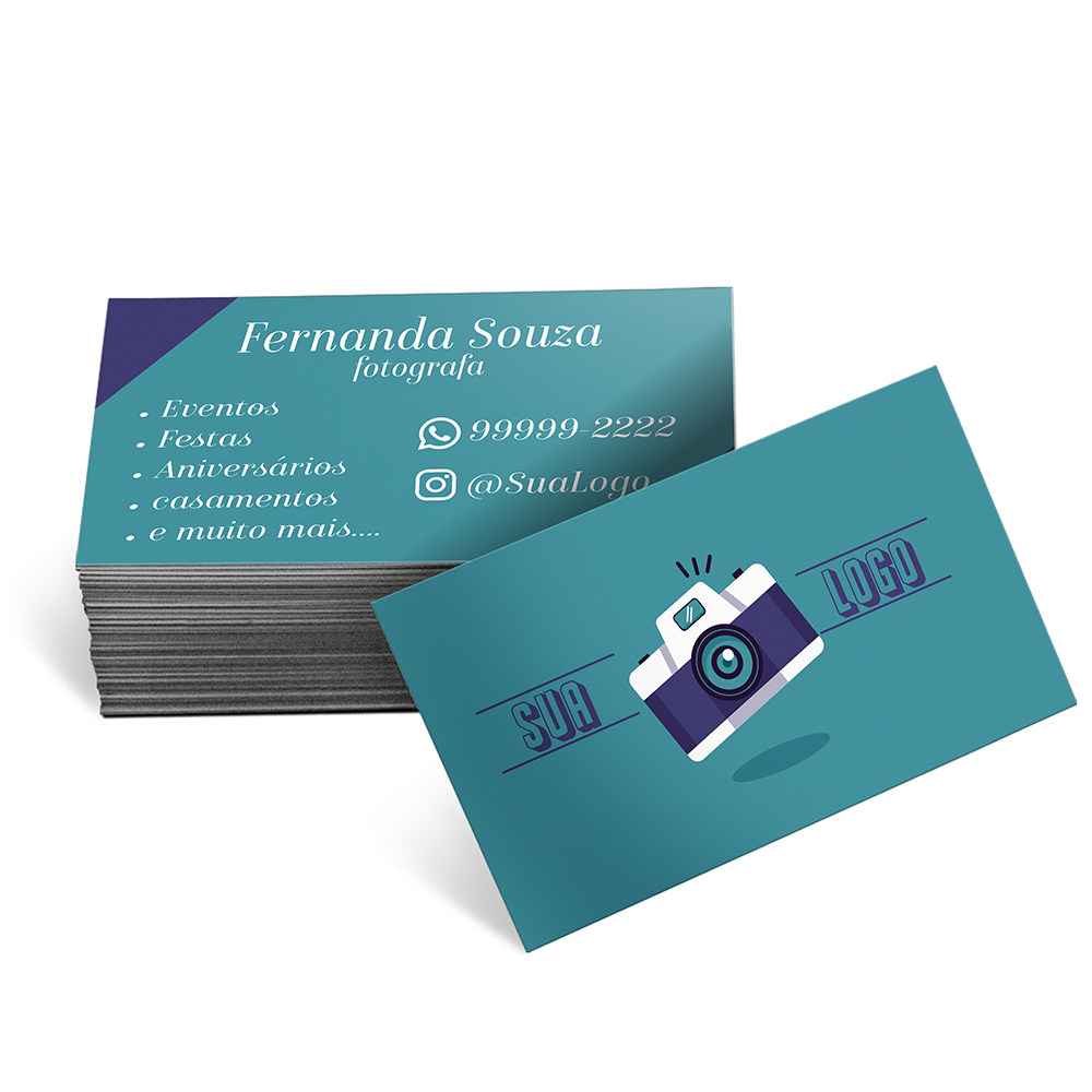 Cartões De Visita Couchê 250g Laminação Soft Touch Frente e Verso