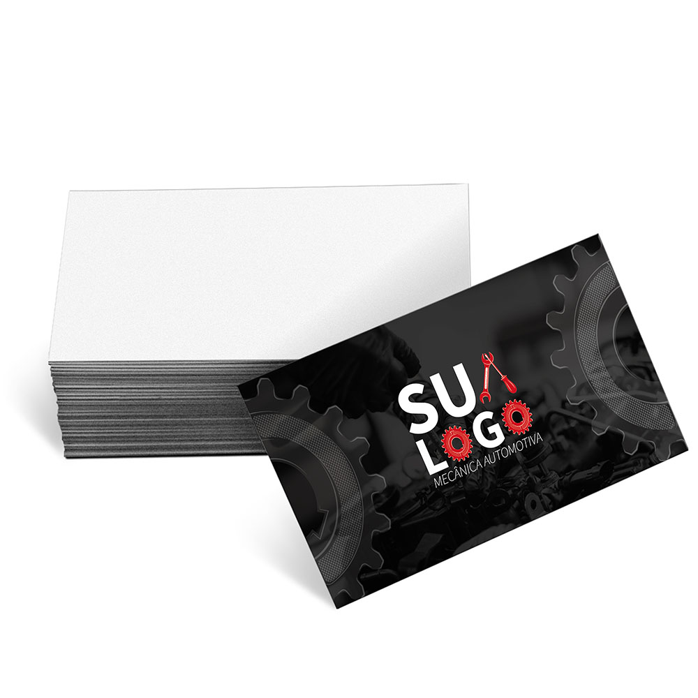 Cartões De Visita Supremo 255g Verniz Uv Total Frente