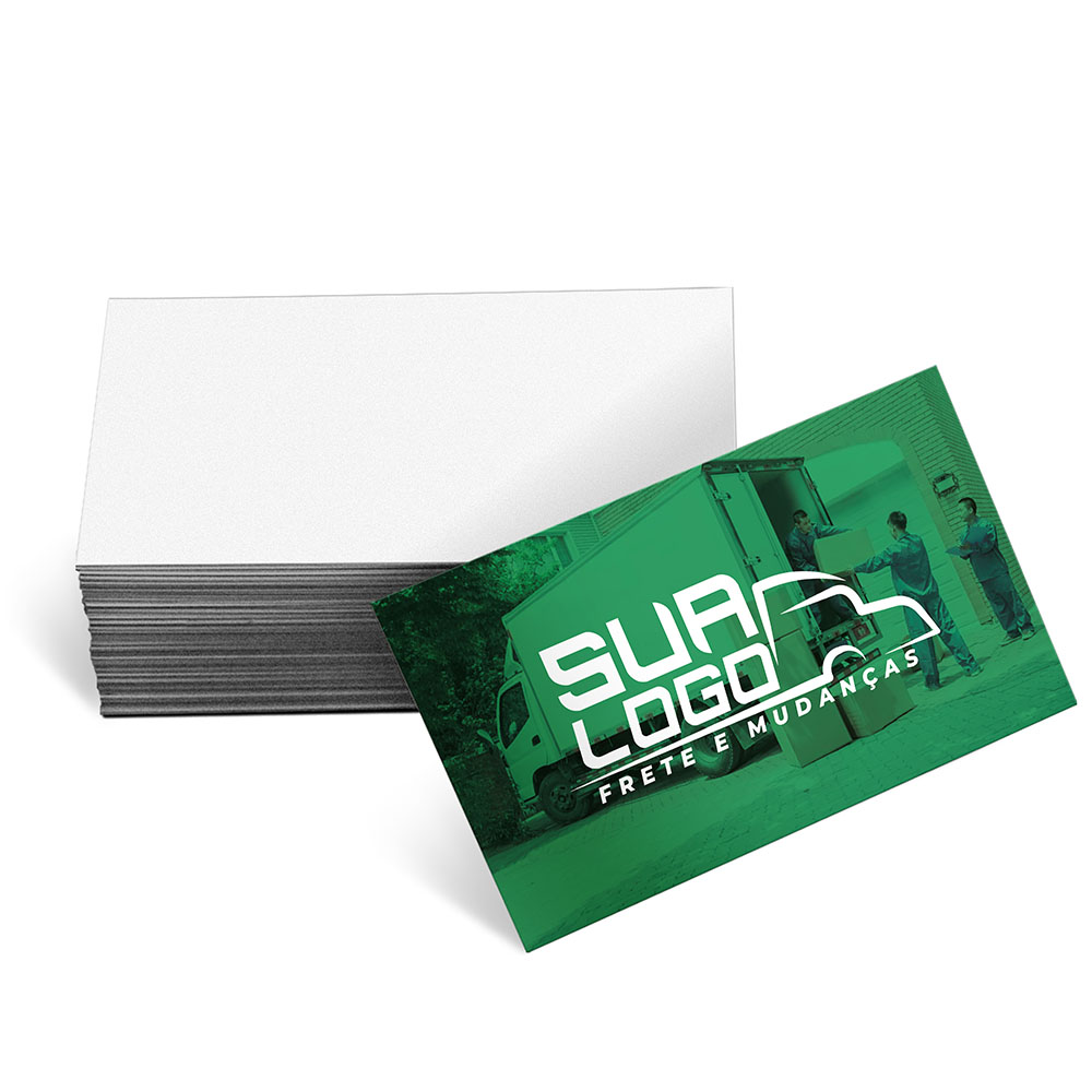 Cartões De Visita Supremo 255g Verniz Uv Total Frente