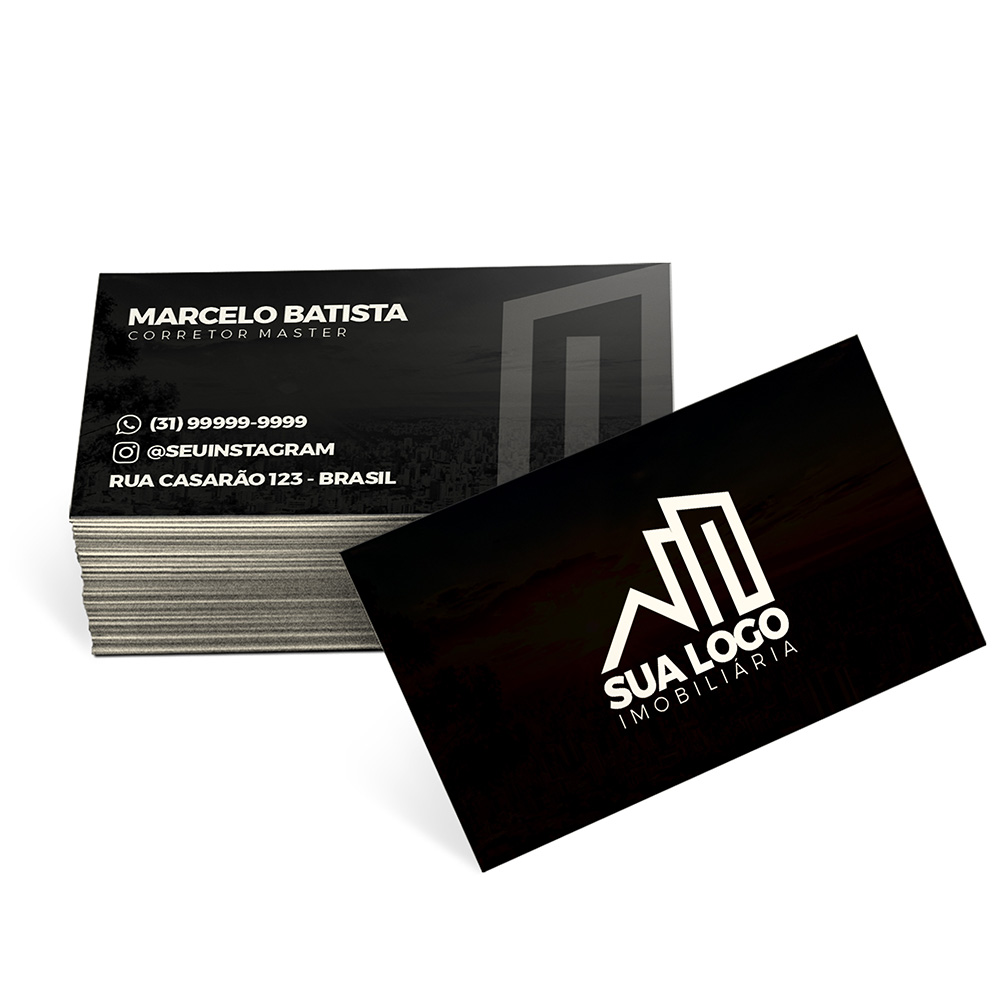 Cartões De Visita Supremo 305g Sem Laminação E Sem Verniz Uv